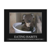 Eating Habits Postcard by kimbessent Eating Habits Postcard