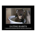 Eating Habits Postcard