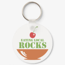 Eating Local Rocks keychains