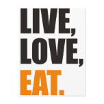 eating postcard