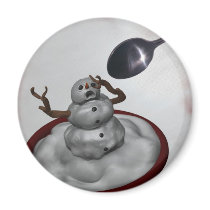 Eating Snowman Magnet