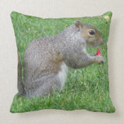 Eating Squirrel throwpillow
