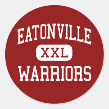 Eatonville - Warriors - Middle - Eatonville Round Sticker