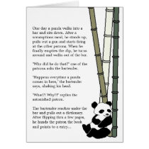 "Eats Shoots and Leaves" Greeting Card