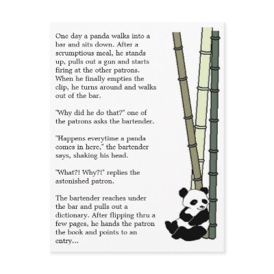 "Eats Shoots and Leaves" Postcard by megan2478