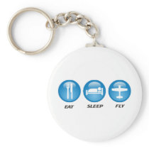 eatsleepfly keychain