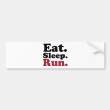 eatsleeprun2 bumper sticker