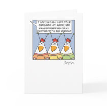 EAVESDROPPING CHICKENS CARDS