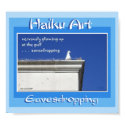 Eavesdropping Haiku Art Print by Reflekshins Eavesdropping Haiku Art Print