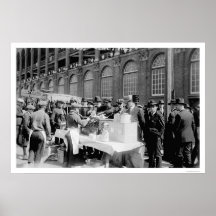 Ebbets Field Hot Dog Stand Baseball 1920 Poster