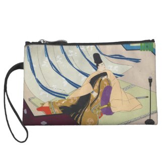 Ebina Masao Genji japanese oriental fine art Wristlet Clutch