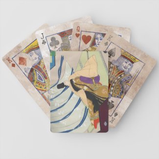 Ebina Masao Genji japanese oriental fine art Playing Cards