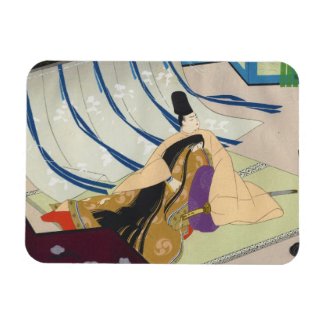 Ebina Masao Genji japanese oriental fine art Flexible Magnet