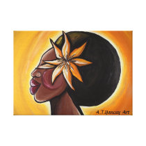 Ebony Stretched Canvas Print