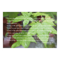 Ecclesiastes 3:1 Scripture Poster (Version B) posters