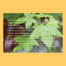 Ecclesiastes 3:1 Scripture Poster (Version B) posters