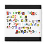 Ecclesiates 3 Ransom Note Style magnets