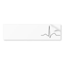 ECG - synus rhythm Bumper Stickers