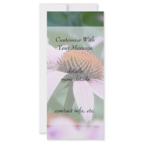 Echinaceas In The Mist Full Color Rack Card