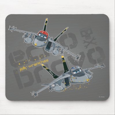 Echo and Bravo Jolly Wrenches Mouse Pad
