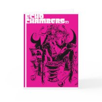 artsprojekt, echo chambers greeting card, jim, mahfood, food, one, 40oz, comics, clerks, grrl scouts, colt 45, stupid, page, filler, man, live art, live, art, z-trip, murs, felt, true, tales, underground, hip, hop, sarah, silverman, program, frenchpulp, mahf, earthworms, comic, books., jim mahfood, jim mahfood skateboards, food one skateboards, 40 oz comics skateboards, food one, 40 oz comics, Card with custom graphic design
