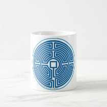 echo labyrinth chinese blue mugs