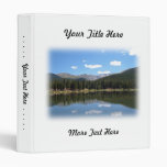 Echo Lake, Mt. Evans, Colorado 3 Ring Binder