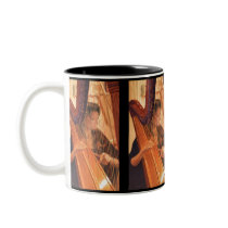 "Echo of Angels" Harp Player Watercolor Mug