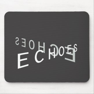 Echoes the movie logo mousepad