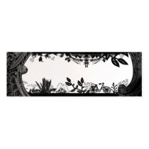 Eclectic Black + White - Skinny Card business cards