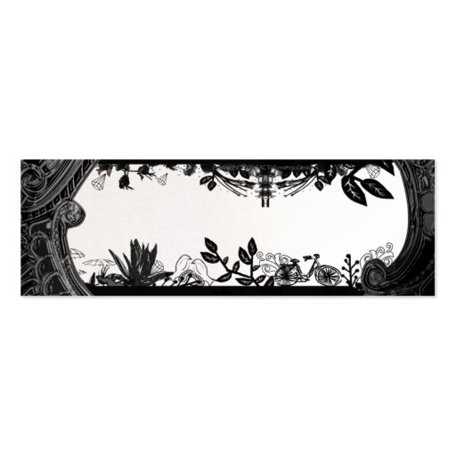 Eclectic Black + White - Skinny Card Business Card