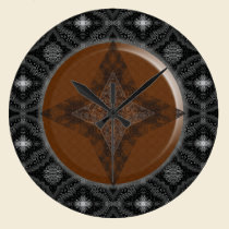 eclectic cool retro pattern wall clock wall clocks