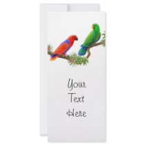 Eclectus Birds Rack Card rack cards