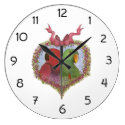 Eclectus Pair Clock