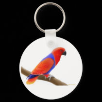 Eclectus Parrot Female Keychain