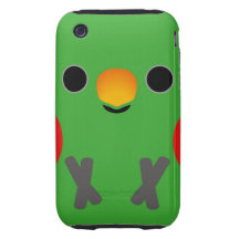 Eclectus Parrot (Male) iPhone 3 Tough Case