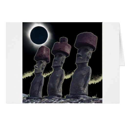 Eclipse 2010 Easter Island Card