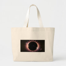 Eclipse background tote bag