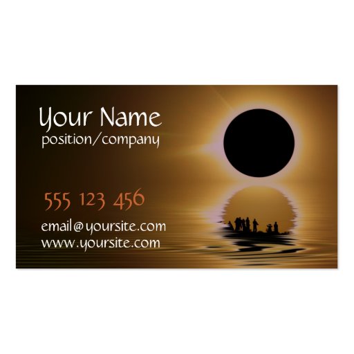Eclipse Chaser Business Card (front side)