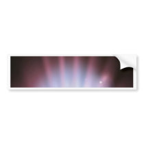 Eclipse globe concept background bumper sticker