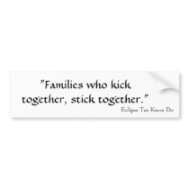 Eclipse TKD Bumper Sticker bumper stickers by onexsport Eclipse TKD Bumper Sticker bumper stickers