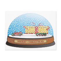 Eco Car Christmas Gift postcards