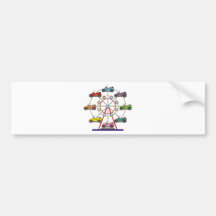 Eco Car Ferris Wheel Bumper Stickers