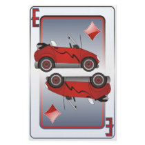 Eco Car Playing Cards Diamonds stationery by graphxpro Eco Car Playing Cards Diamonds stationery