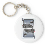 Eco Car Playing Cards Spades keychains