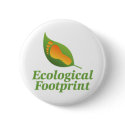 Eco footprint logo button