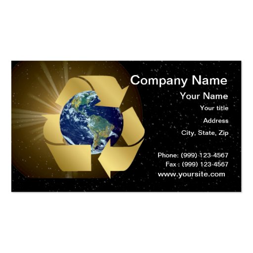 Eco Friendly business card (front side)