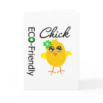 Eco-Friendly Chick Greeting Card