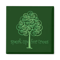 Eco-Friendly, Earth-Friendly, Love Trees magnets