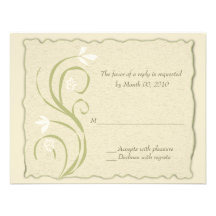 Eco-Friendly Reply cards Personalized Invite